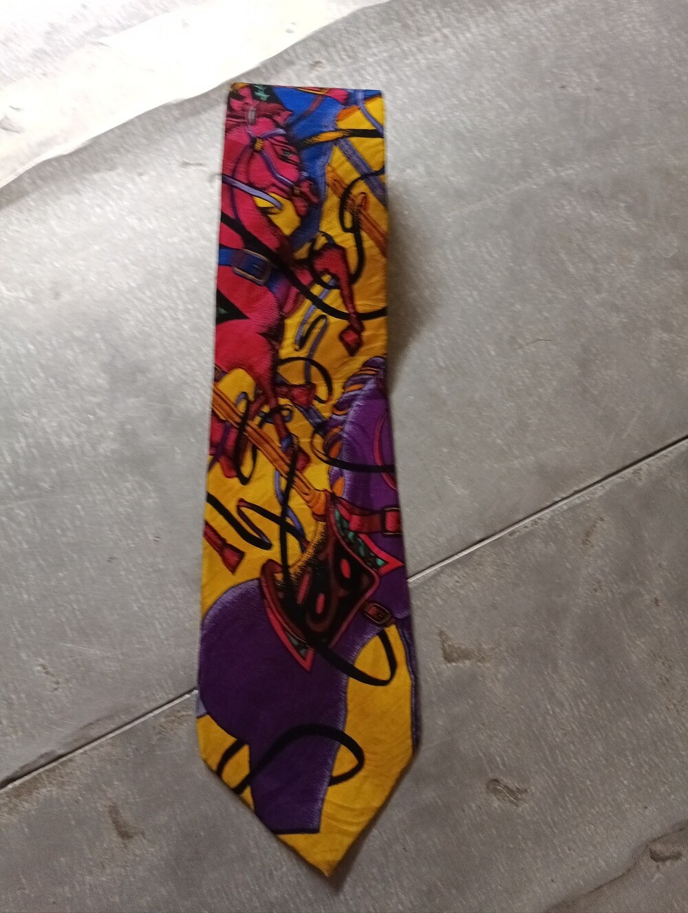 Rush Limbaugh Vintage 100% Silk Necktie Warhorse Multi Color